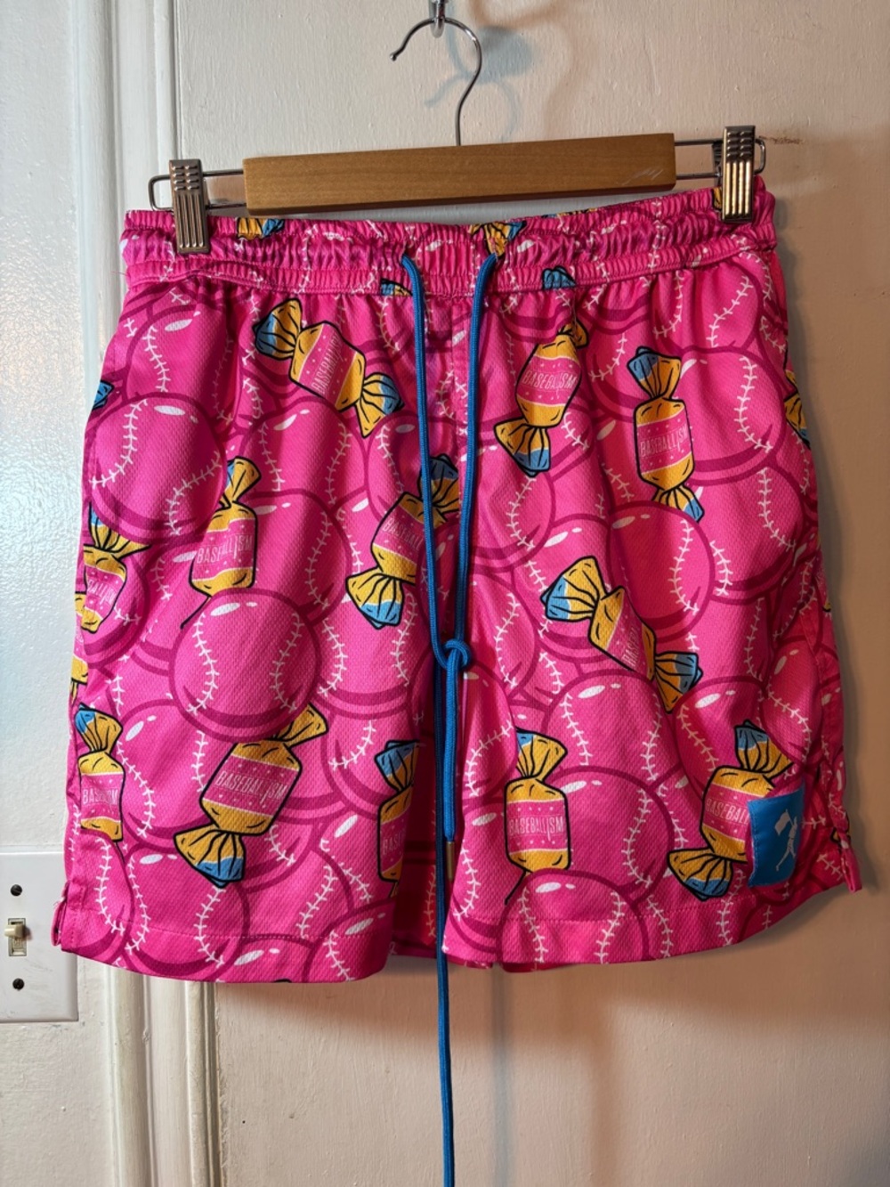 Men's Athletic Shorts - Pink Candy Print